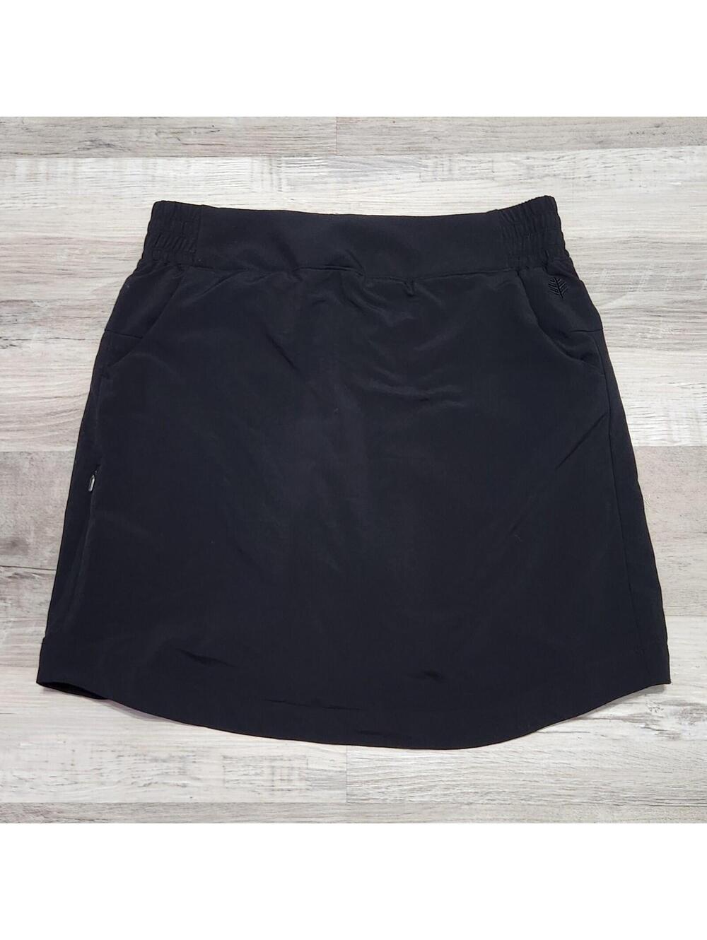 Coolibar Skort Medium Black Upf 50+ Protection